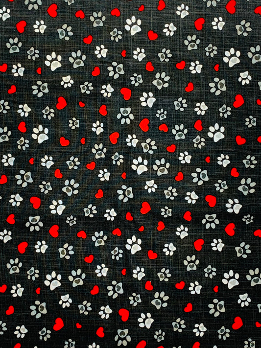 Red heart and Star-Bandana