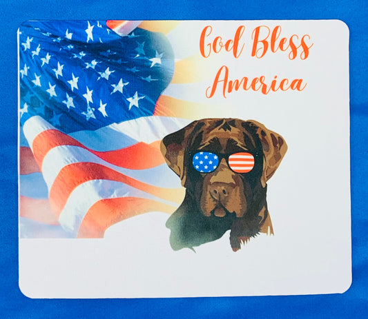 God Bless America Mouse Pad