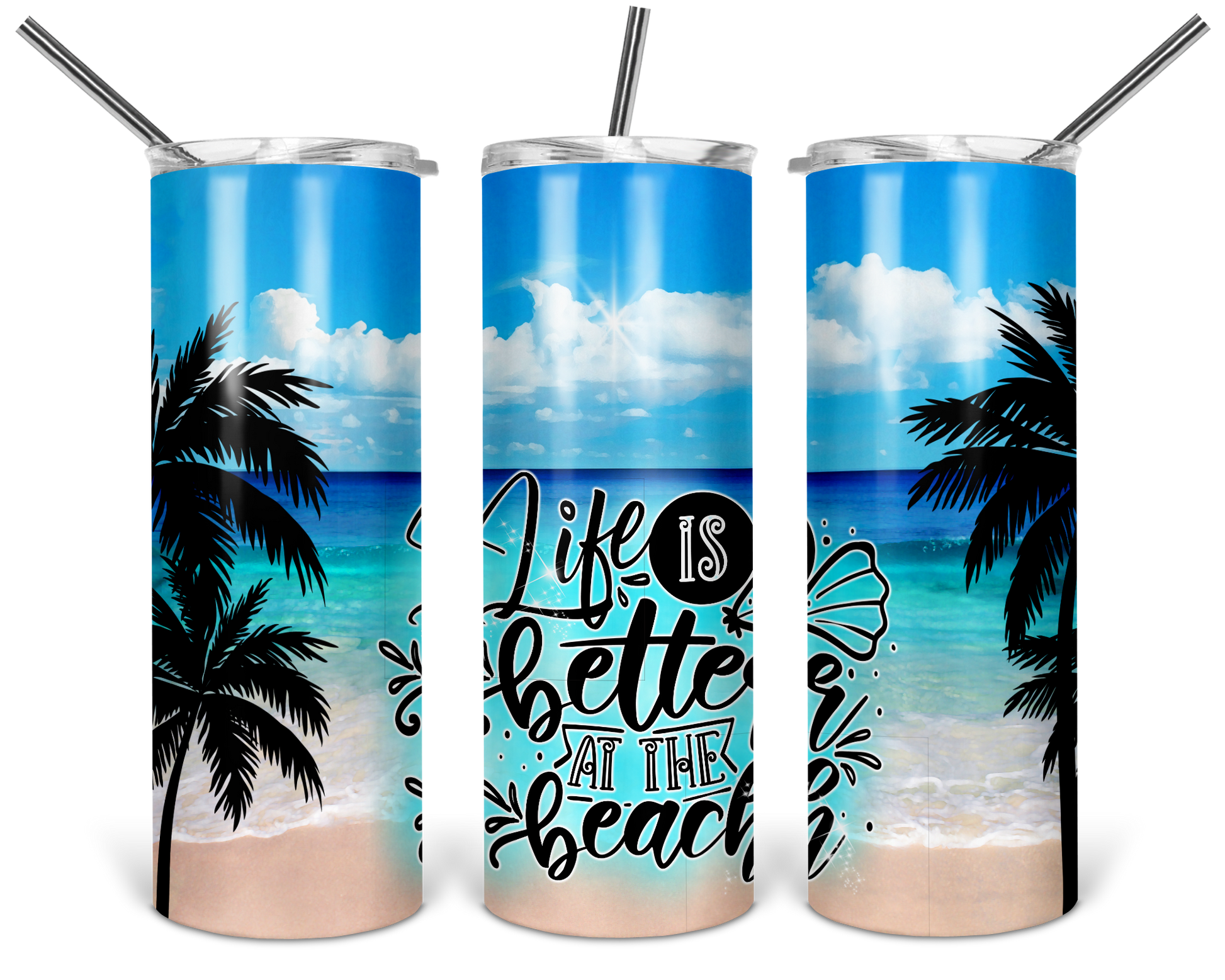 Life is better at the Beach Tumbler – Patriotic Pets Unlimited