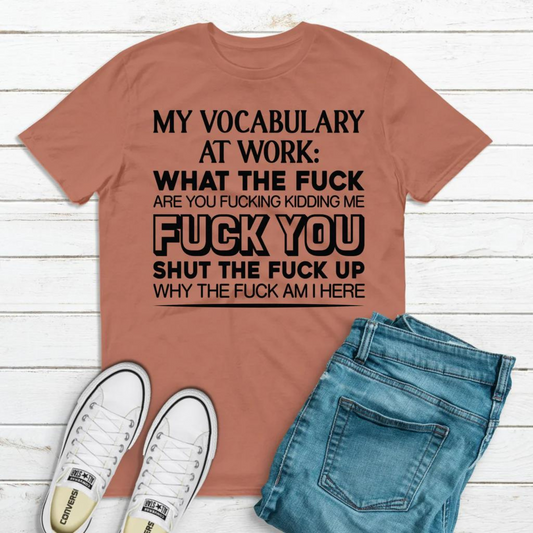 My Vocabulary at work  Short Sleeve T-shirts