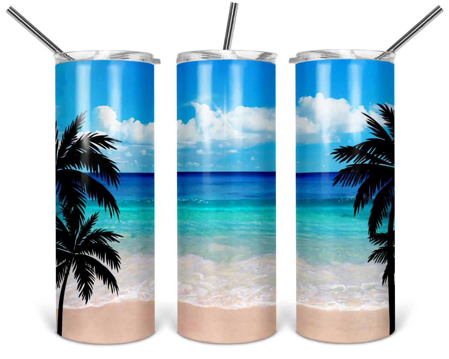 Ocean Palm Tumbler