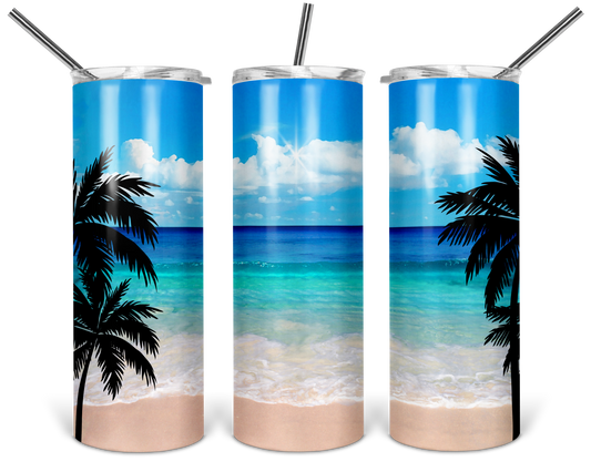 Ocean Palm Tumbler