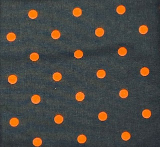 Orange Polka Dots Snap On Bandana