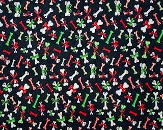 Christmas Dog Bone Snap On Bandana