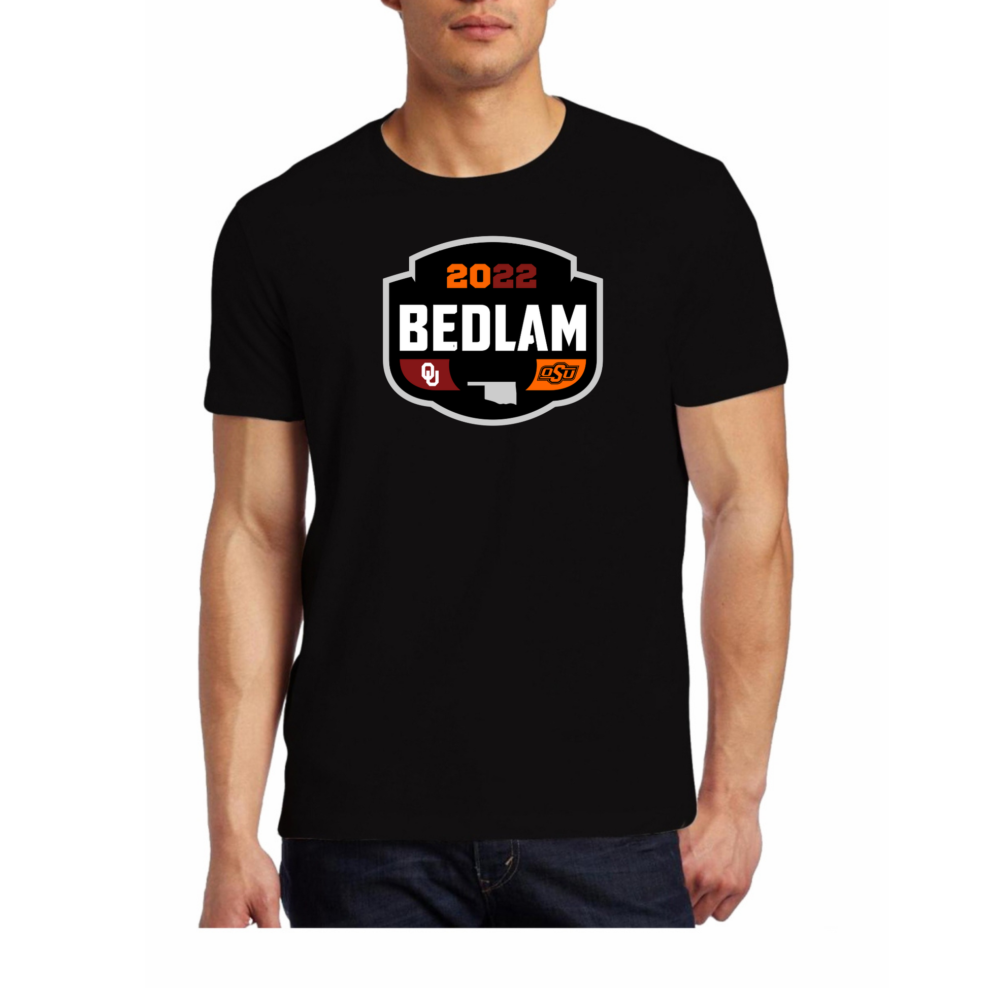 Bedlam Banner OU OSU Bedlam Short Sleeve T-Shirts – Patriotic Pets