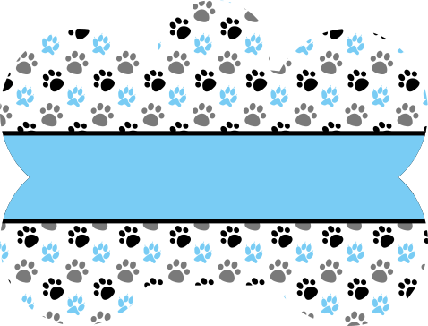 Blue Paws Galore Dog Tag