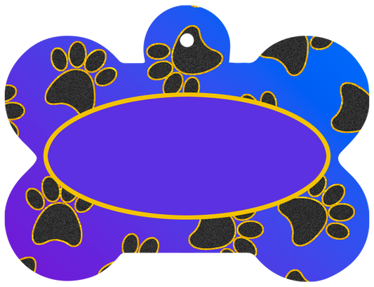 Blue Paws Dog Tag