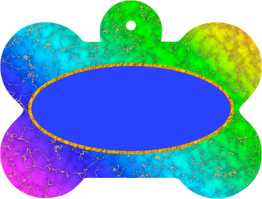 Colorful marble Dog Tag