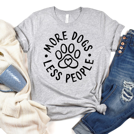 More Dogs Less People Short Sleeve T-shirts